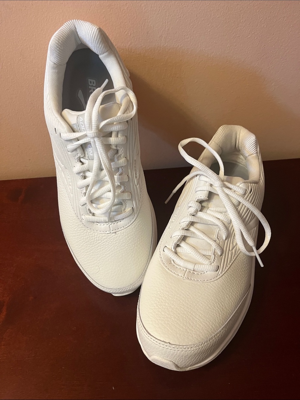 Brooks Women's White Lace-Up Athletic Sneakers